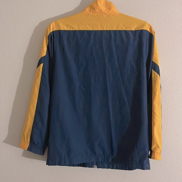 Nike Athletic Dri Fit Jacket 90’s Kids Blue Yellow Polyester Mesh lining size L. - Picture 2 of 15